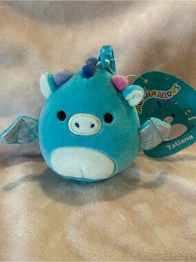 Tatiana Dragon Squishmallow 3.5" Clip